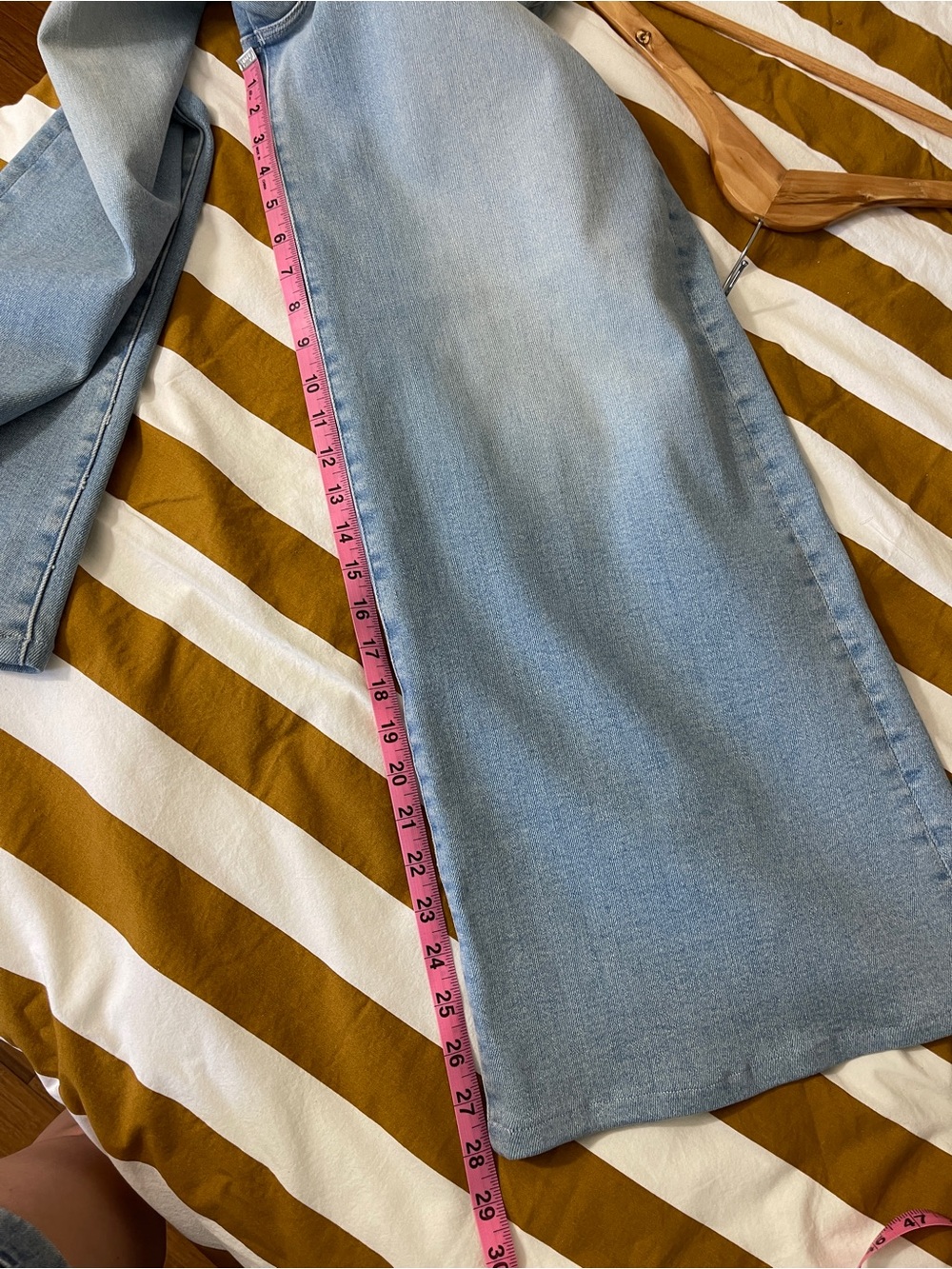MOTHER Light Blue Wide Leg Crop Jeans Size 29 - Picture 6 of 11